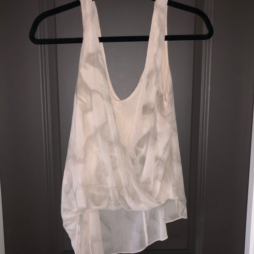 Tye dye off center free people top